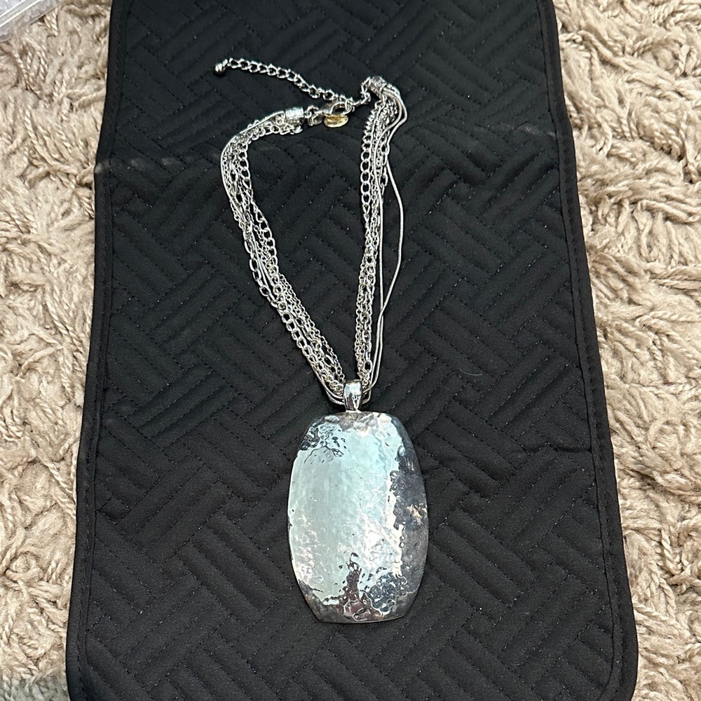 Chico’s Silver Beautiful Pendant Necklace